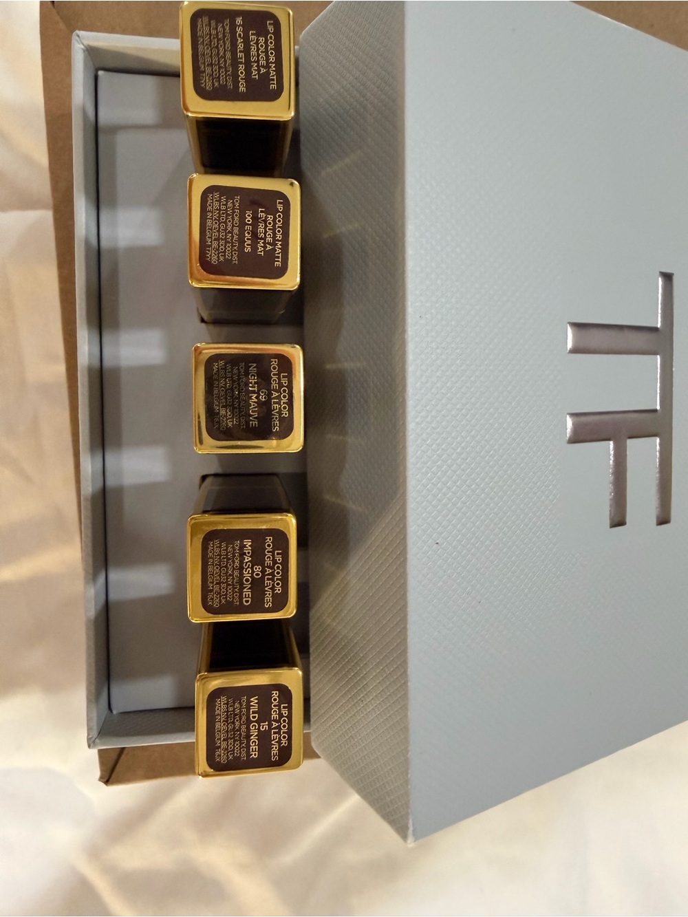 Tom Ford Lipstick Set in Brown and Gold Trim - Picture 3 of 5